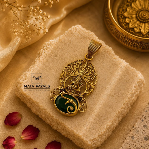 Gold Plated Ganesha Pendant