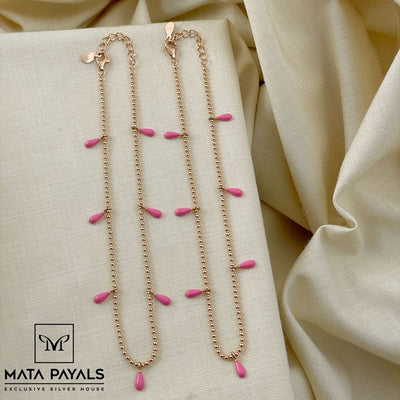 Rose Gold Simple Anklet