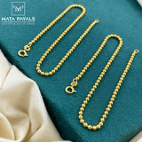 Gold Polish Beads Anklet