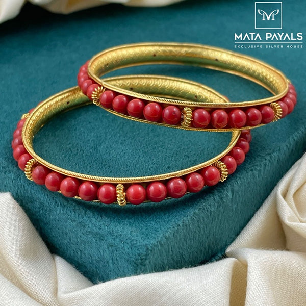 Coral Gold Plated Bangle