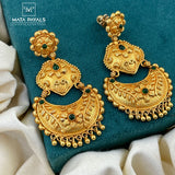 Electrifying Double Step Gold Plated Chandbali