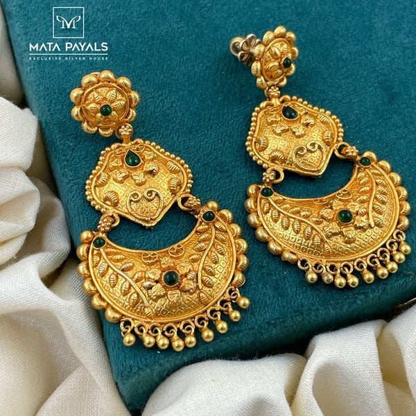 Electrifying Double Step Gold Plated Chandbali