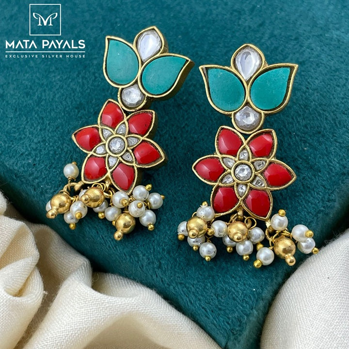 Blossomy Trendy Kundan Gold Plated Hanging