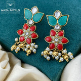 Blossomy Trendy Kundan Gold Plated Hanging