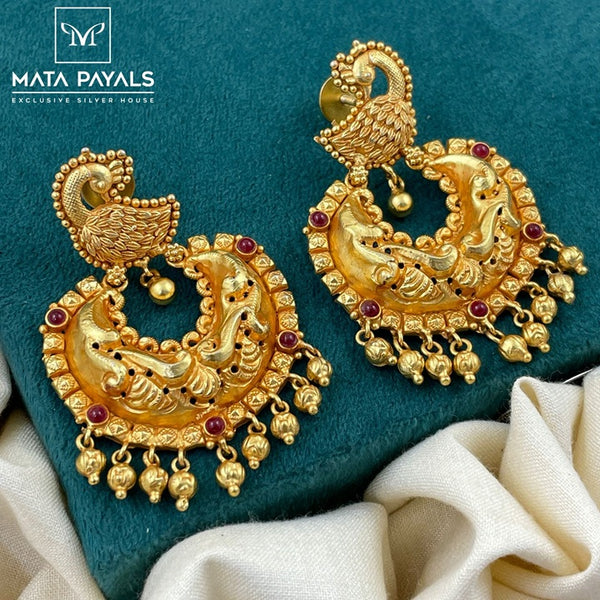 Galvanizing Silver Gold Plated Chandbali