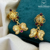 Simple Antique Gold Plated Stud