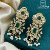 Charming Greene Gold Plated Chandbali