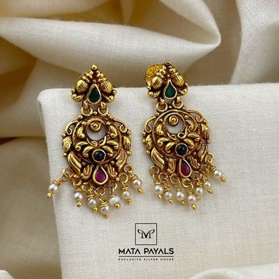 Ethnical Gold Polish Chandbali