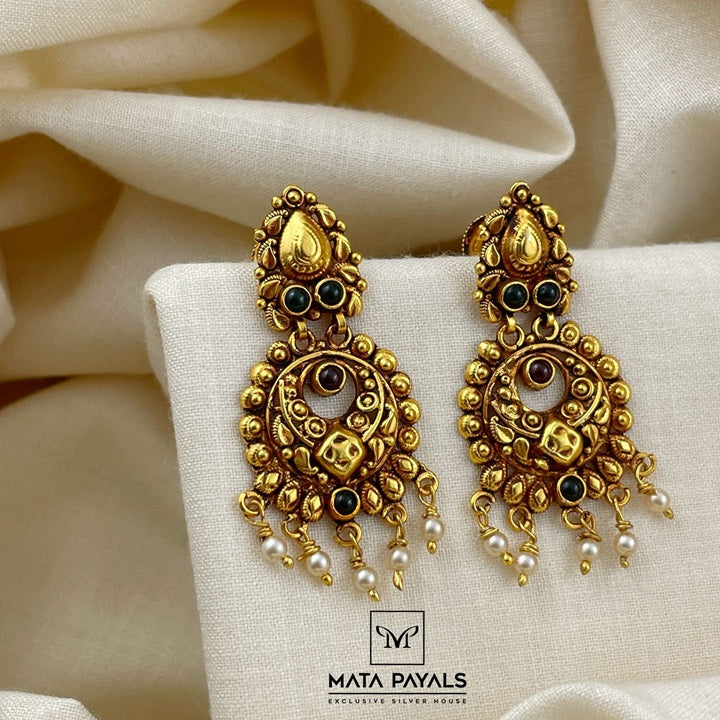 Fancy Gold Polish Chandbali