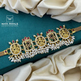 Charming Maha Lakshmi Peacock Necklace
