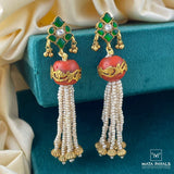 Sensational Gold Polish Earring