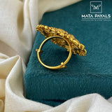 Ethnical Gold Polish Finger Ring
