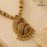Gold Plated Mayura Necklace