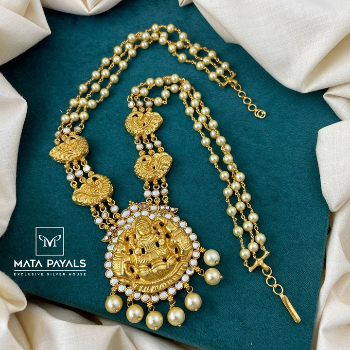 Alluring Gold Plated Lakshmi Long Hara