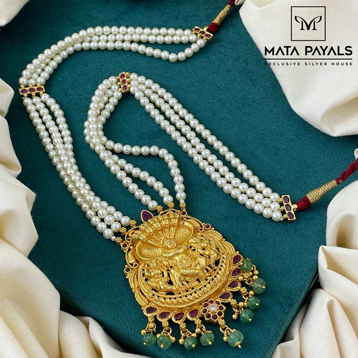 Impressive Gold Plated Beads Long Hara