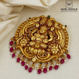 Gold Polish Lakshmi Pendant