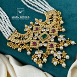Dazzling White Beads Long Hara