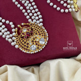 Gold Polish Beads Long Hara