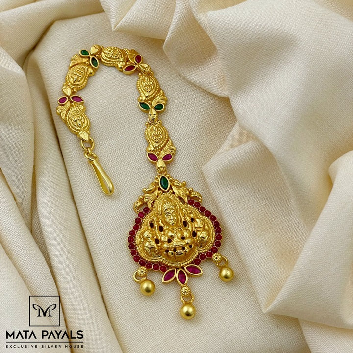 Divine Lakshmi Gold Polish Mangtika