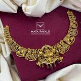 Gold Polish Mayura Lakshmi Necklace