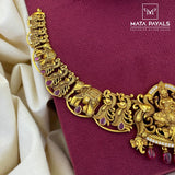 Gold Polish Mayura Lakshmi Necklace