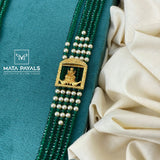 Attractive Green Beads Long Hara
