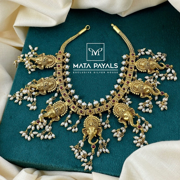 Traditional Gold Plated Ganesha Necklace