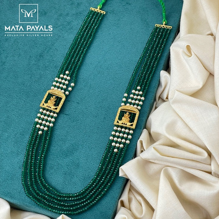 Attractive Green Beads Long Hara