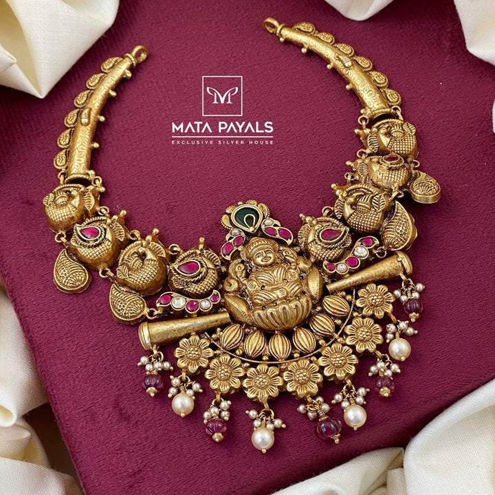 Ethnical Mayura Lakshmi Necklace