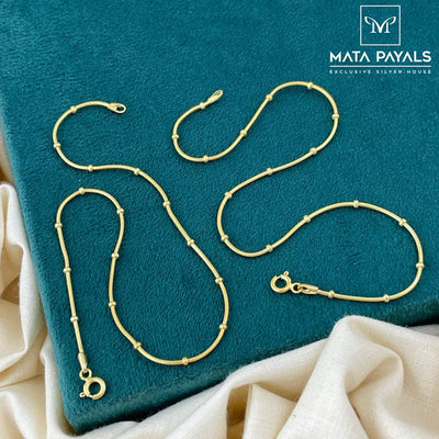 Captivating Gold Polish Anklet