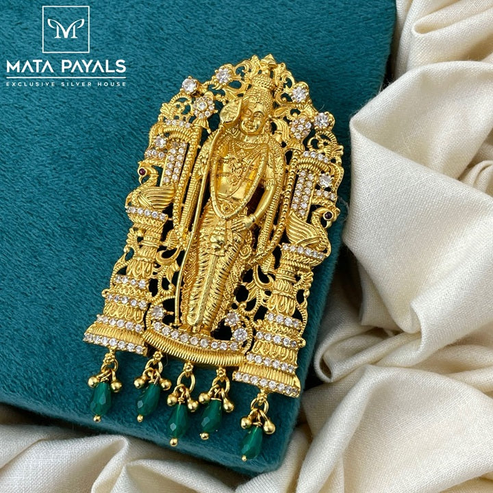 Murugan Gold Plated Pendant