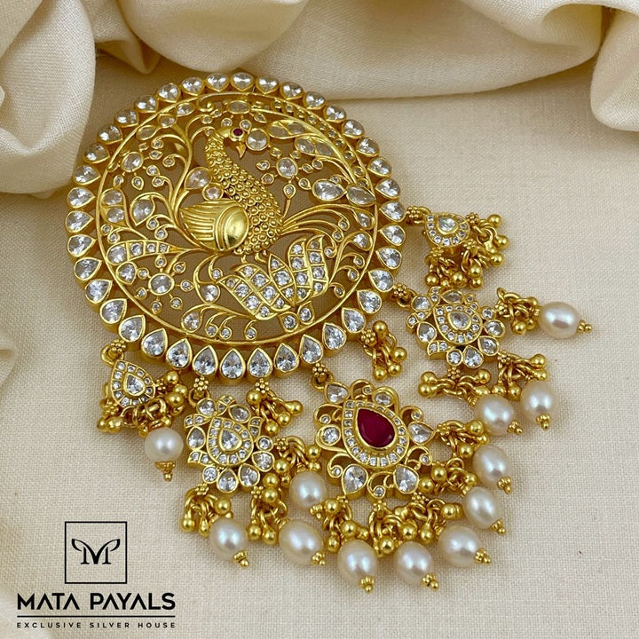 Gold Polish Mayura Pendant