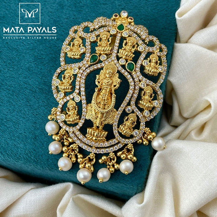 Traditional Gold Plated Lakshmi Pendant