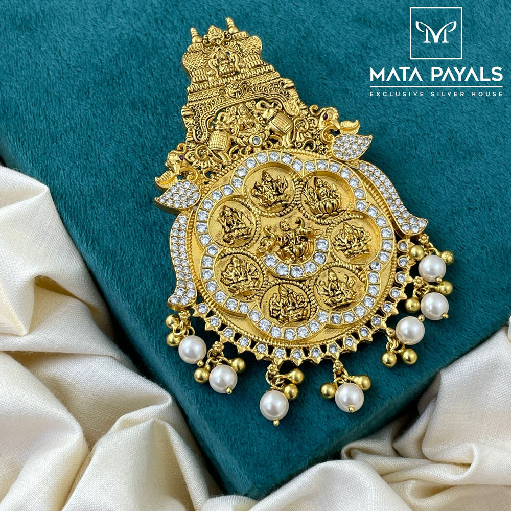 Gold Polish Asta Lakshmi Pendant