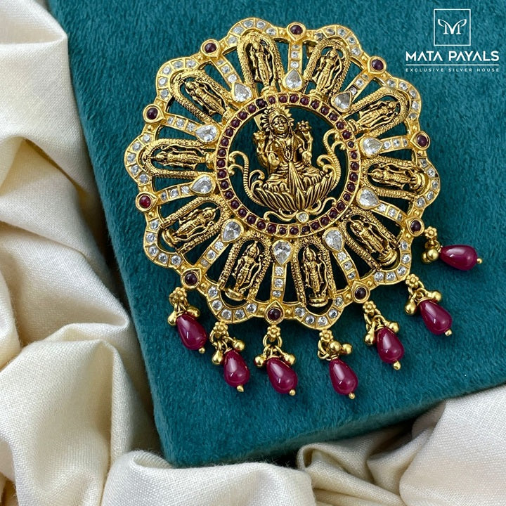 Gold Plated Lakshmi Pendant