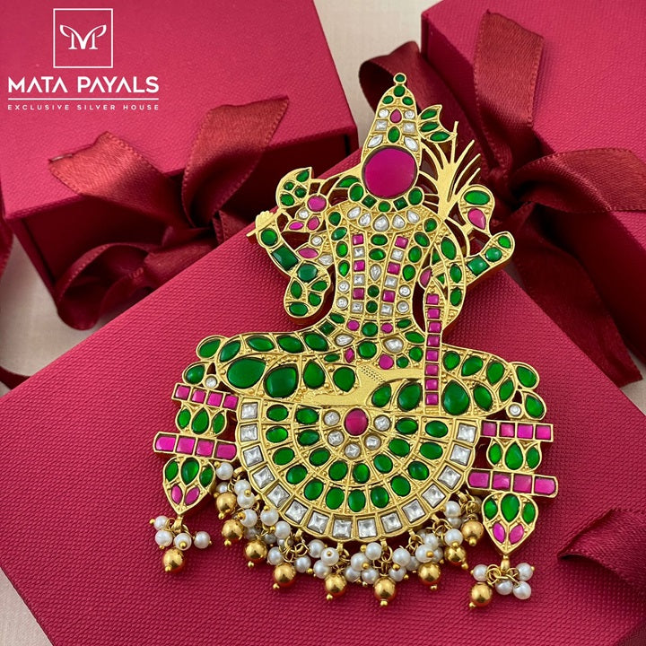 Heavy Lakshmi Kundan Pendant