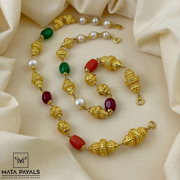 Colourful Gold Plated Chain