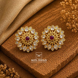 Expressive Gold Plated Stud