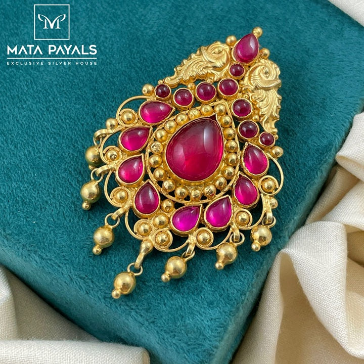Mayur Gold Plated Kemp Pendant