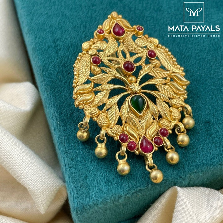 Floral Mayur Gold Plated Pendants