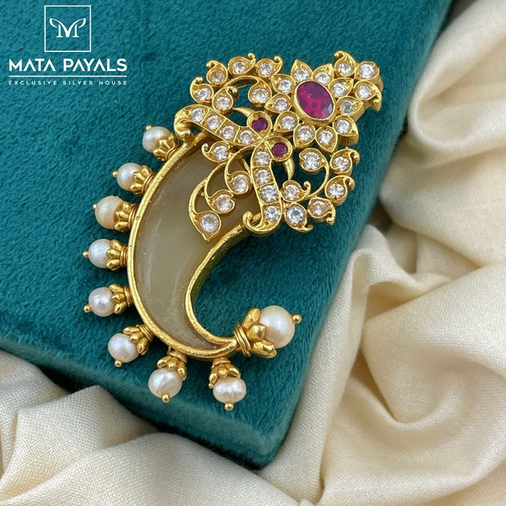 Filigree Mayur Gold Plated Pendant