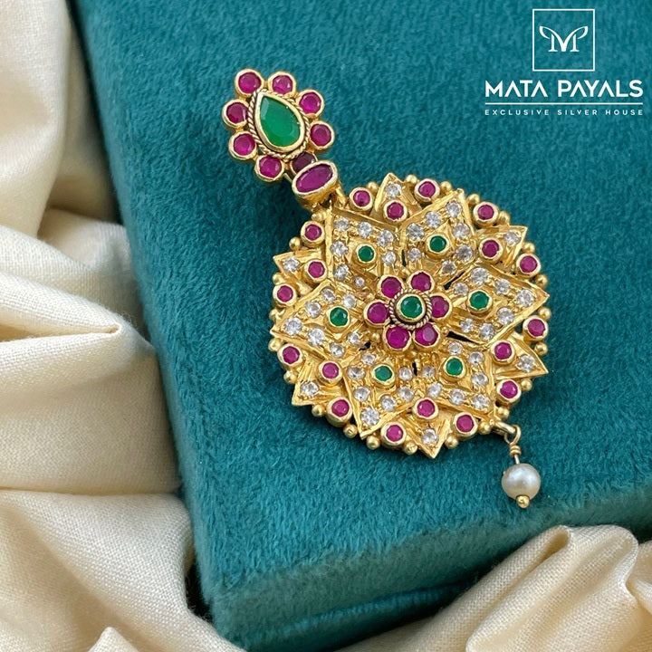 Beautiful Flower Gold Plated Pendant