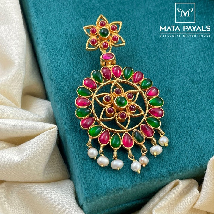 Unique Floral R&G Gold Plated Pendant