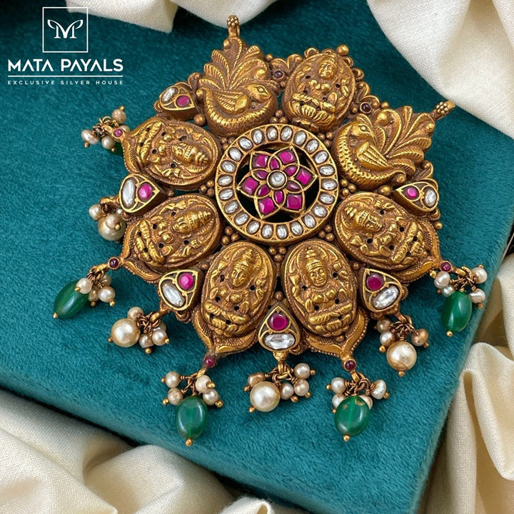 Divine Gold Plated Lakshmi Pendant