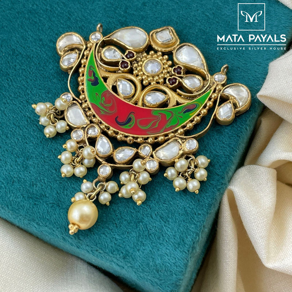 Rajasthani Meenakari Kundan Pendant