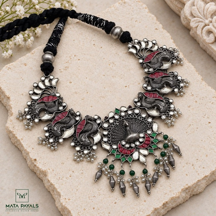 Exotic Kundan Peacock Necklace