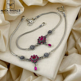 Floral Pink Anklet