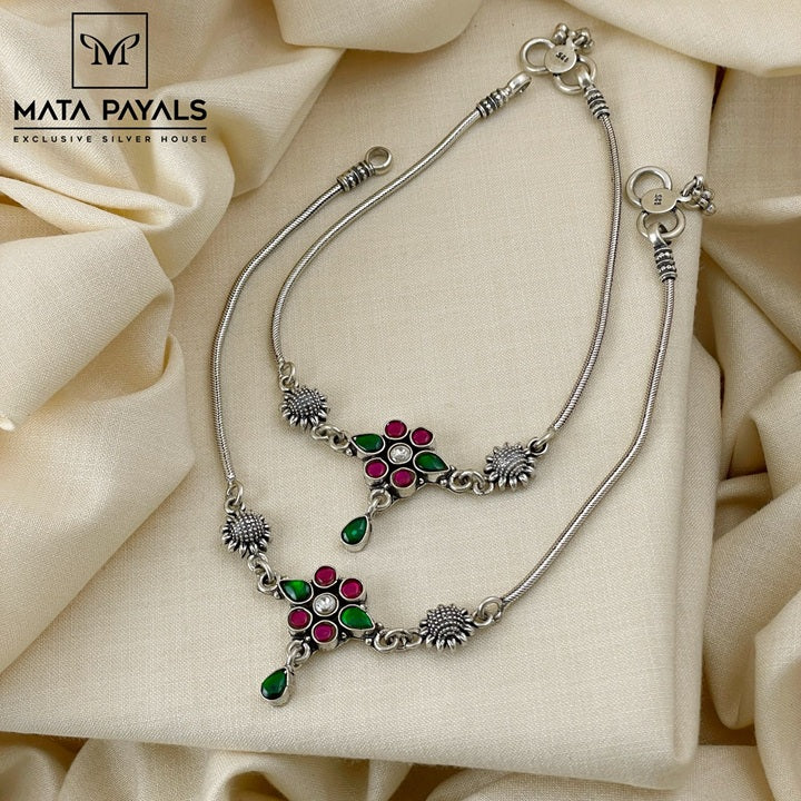 Incredible Kundan Floral Anklet