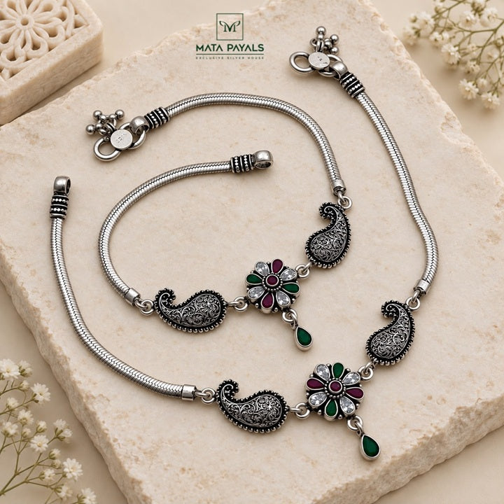 Unique Silver Anklet