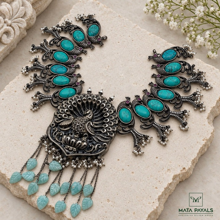 Luxuries Peacock Precious Necklace